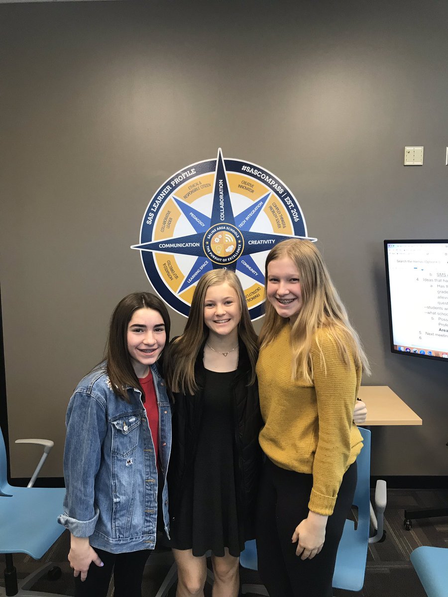DrRedwolves's tweet photo. Incredibly Proud of our eCybermission Team who presented to the SAS Wellness Committee regarding their Depression and Suicide Awareness Study! @MrsAnastasoff @KirkEvenson #sascompass #smscompass https://t.co/gIhdoqh6kv