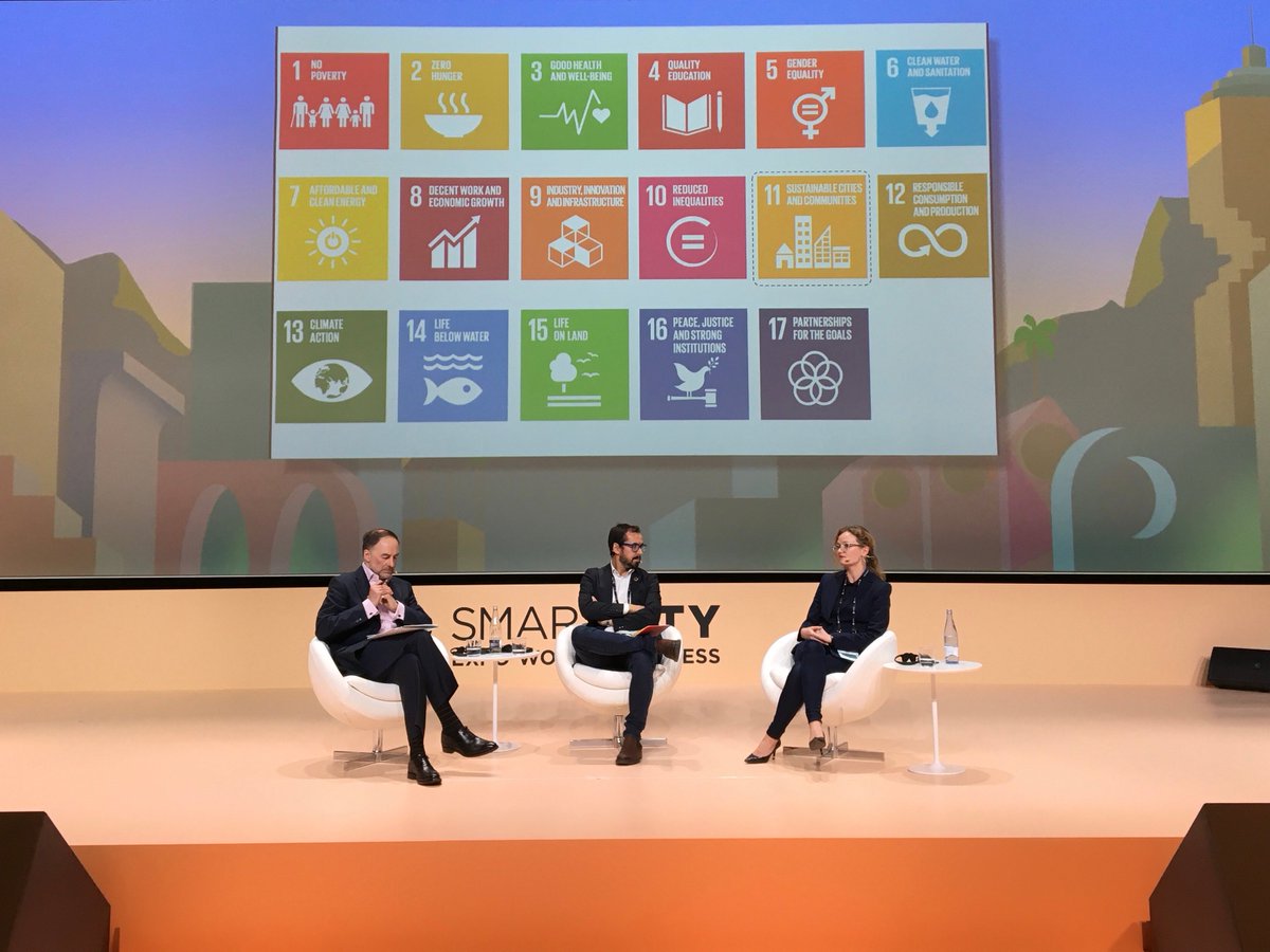 Resonanceco's tweet photo. How are cities leading the implementation of Sustainable Goals? From fighting poverty to shaping climate change, and supporting sustainable economic growth. #SCEWC19 #CitiesMadeOfDreams https://t.co/2PErBd4smd