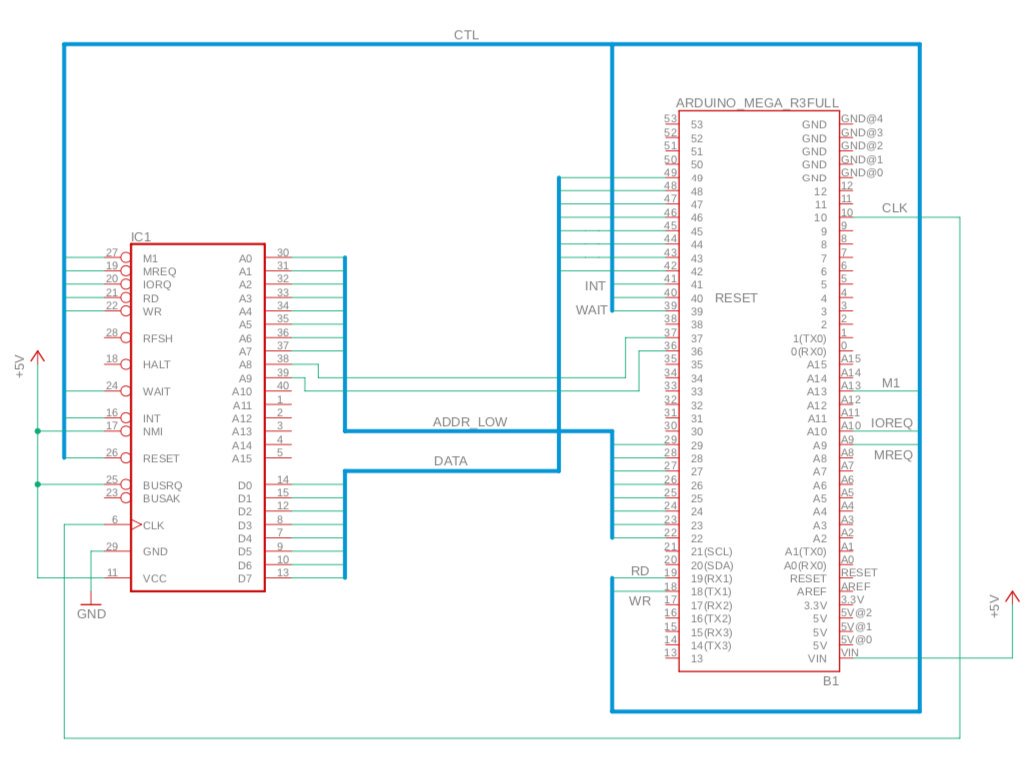 Chamekan Build A Simple Z80 Computer With An Arduino Mega T Co Wprd4eibc6