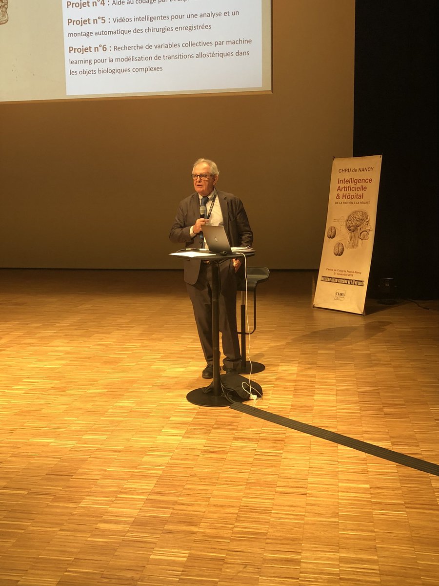CHRU_de_Nancy's tweet photo. Synthèse &amp; clôture du forum #IA en #Sante par Jean-Yves Le Déaut, @FrancoisWerner1 @regiongrandest @DupBernd29. Toutes les interventions à voir et revoir sur #youtube @CHRU_de_Nancy. Merci à tous et RDV pour l’édition 2020 ! https://t.co/LlauWejT9U https://t.co/Ne3R44xrVp