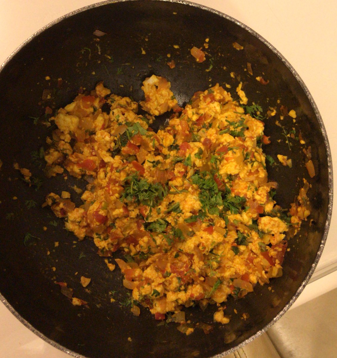 Made paneer bhurji lads 