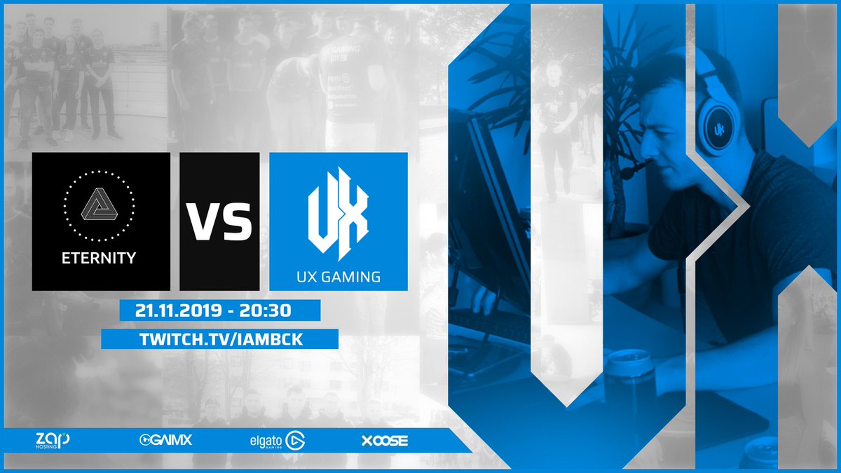 BauMiUX's tweet photo. Weiter geht es in den ESEA Playoffs für #UXCSGO ⚔️
Im Losersbracket geht es für uns heute gegen das europäische Team Eternity um alles!

Begleitet wird das Match vom Broadcaster @I_amBCK:
https://t.co/mu1OlVF5lF https://t.co/KNf4xbJhLC