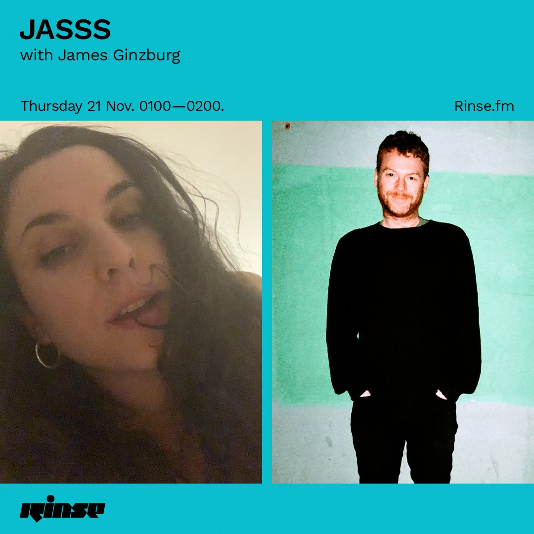 Next it's #JASSS with <a href="/jamesginzburg/">James Ginzburg</a> on rinse.fm/player and 106.8FM 

#RinseFM