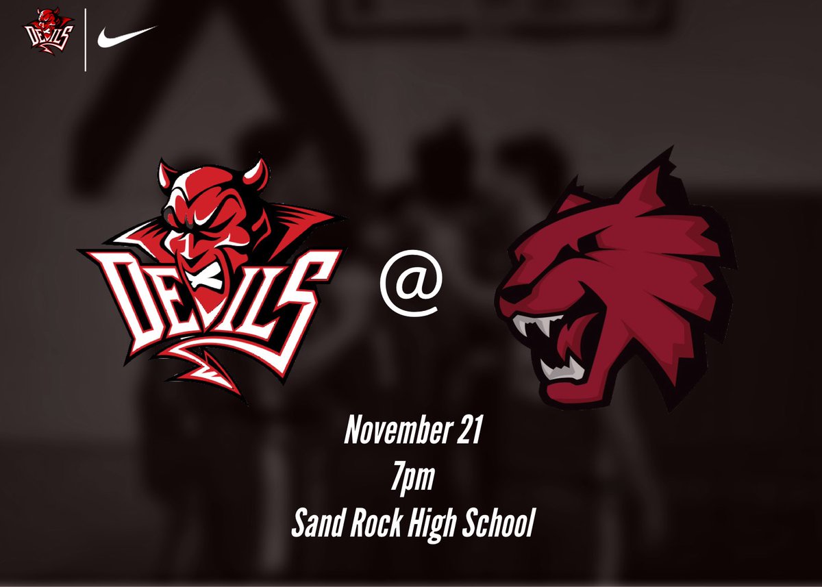 fyffeboyshoops's tweet photo. THE TIME HAS COME! Basketball season is finally here! Come see the Red Devils in action as they open their season against the Sand Rock Wildcats.  The game will start at 7pm! Show up and show out! #ringszn #gbr #alpreps #FRC https://t.co/ExDpEPApdX