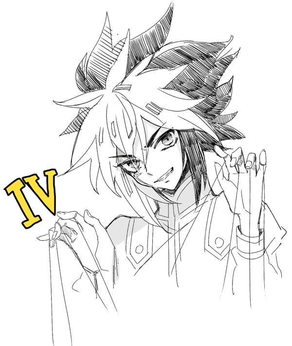 古の私が描いたよんちゃんです 