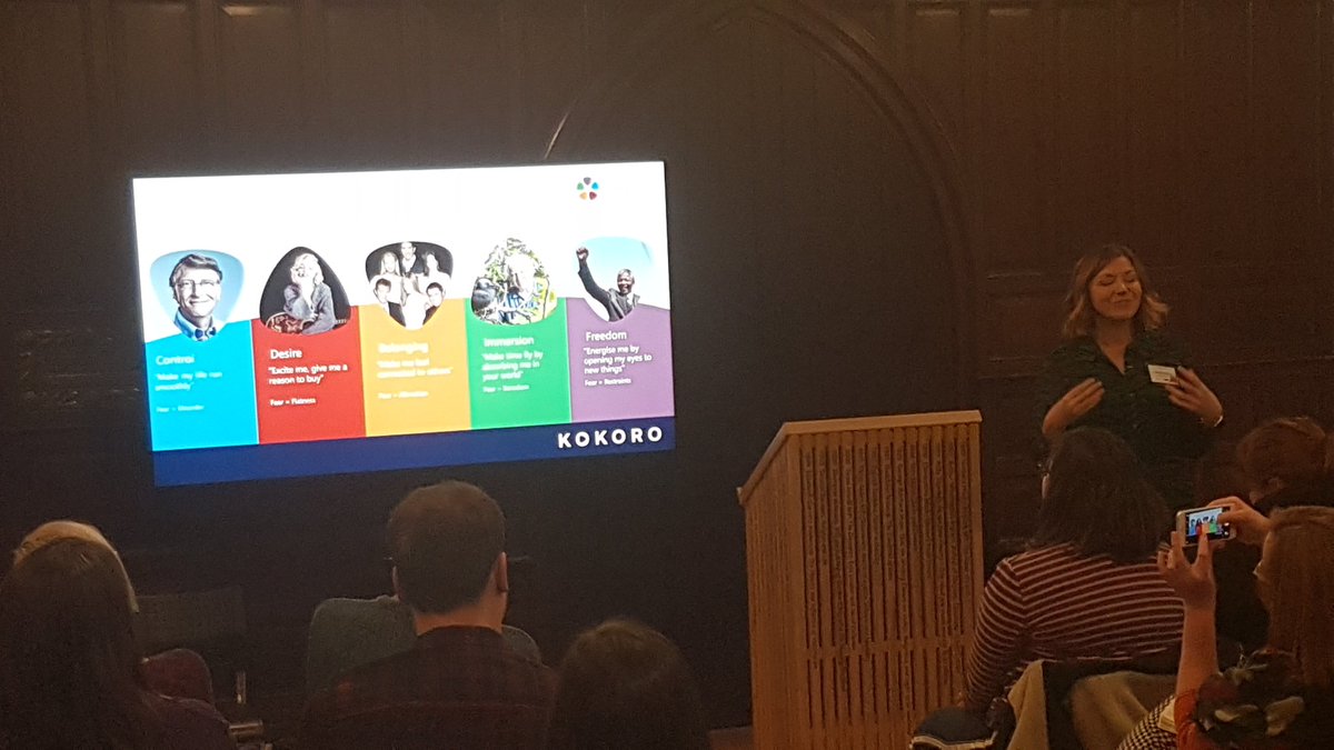 5 drivers of how people respond emotionally to brands. Control, desire, belonging, immersion and freedom. How can we leverage them? Alison from <a href="/Kokoroglobal/">Kokoro</a> at #LoyaltyDay2019 <a href="/AboutLoyalty/">About Loyalty</a>