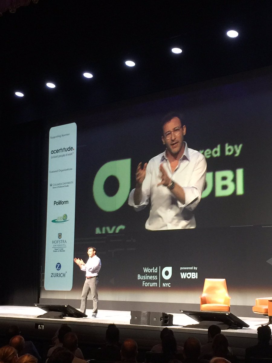 DrWeese's tweet photo. Enjoying the World Business Forum in NYC and hearing leadership insights from speakers like Simon Sinek. . #5cleader https://t.co/WH0QdyxjQK