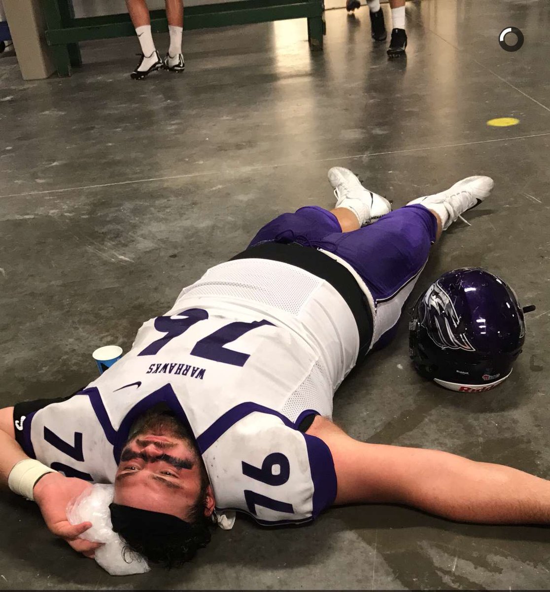 LinemanD3's tweet photo. Play D3 they said...... It will be fun they said.... https://t.co/weZB9i3j6Z