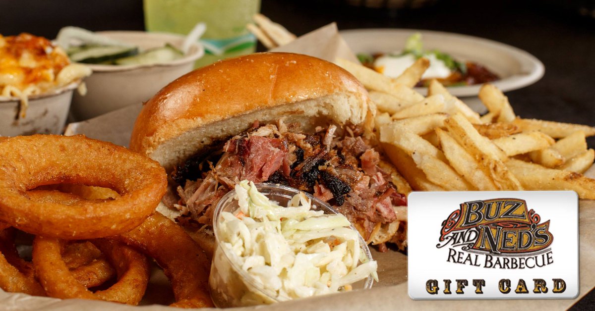 A Buz and Ned's gift card is always a great idea. Come grab our meat... and a gift card today!