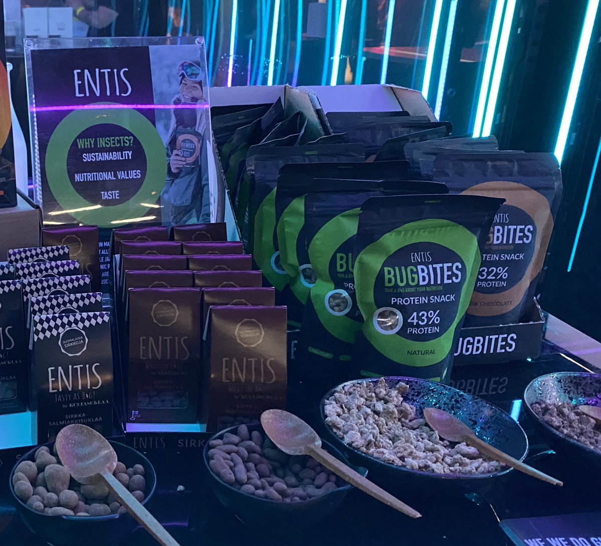 Great chat with Jussi, co-founder of <a href="/entisfinland/">Entis</a>, a new insect- based food startup from Finland #Slush19