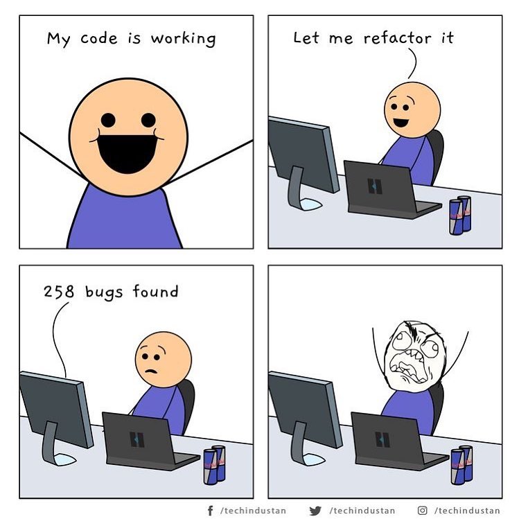 If the code works, do not...I repeat...do not touch it. 

Lesson learned. 🤓 #nuggetsofwisdom

Via techindustan