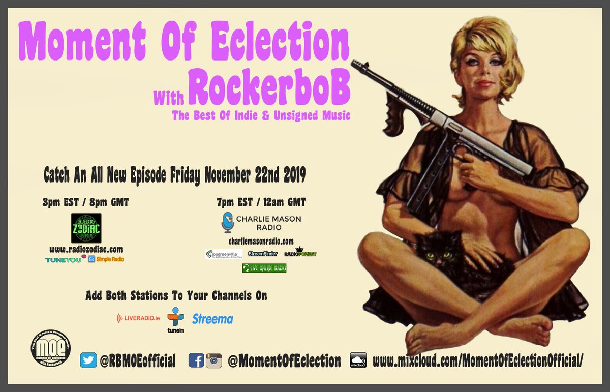 NEW SHOW FRIDAY with the latest by @Primalrockband @BishBashband @foxerband @LastVinci @karlyjmusic @evilednaband @thelowsmusic @Billyco09644288 @Elizabethe2nd @Sean_McComish @tranquil_the @JillWinterMusic @BestNotBroken @gktrocks @confusionaires & more!