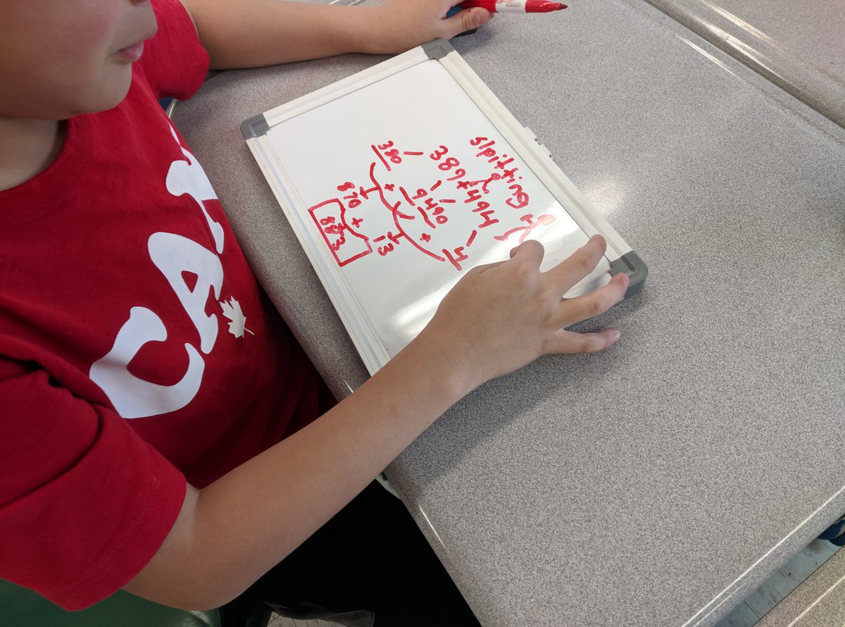 MrA_Jeffrey's tweet photo. Yesterday, working in pairs with compensation and splitting #mentalmathstrategies https://t.co/PyJqE5M7Wr