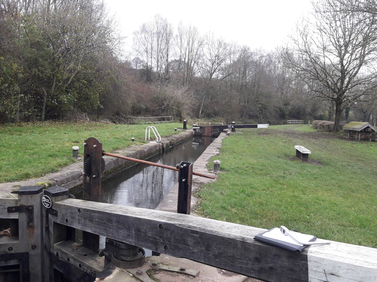 Caldon Canal lock assessments today. Started off at Flint Mill (other lock here is Woods near Cheddleton