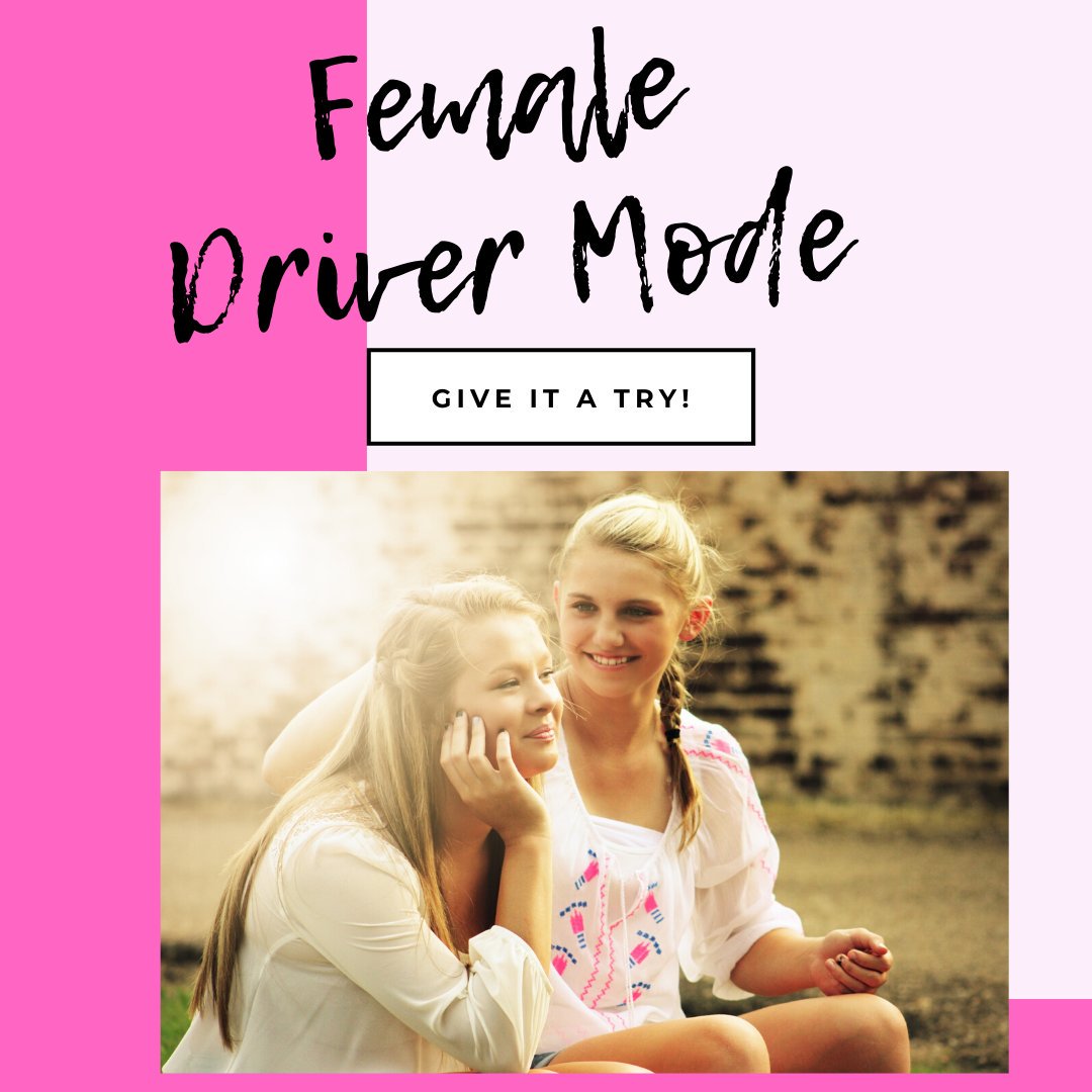 "The fastest way to change society is to mobilize the women of the world!" - Charles Malik

Literally. Ladies, have you tried Female Driver Mode? 
ow.ly/b1A750xgEA7