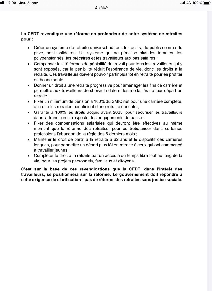MyleneJa's tweet photo. Pour une réforme de justice sociale, et pas budgétaire. Déclaration du bureau national, tract, replay de la conférence de presse de @CfdtBerger disponible sur le site de la @CFDT : https://t.co/e9xl49Kwh5 https://t.co/xy6Pxiwyls