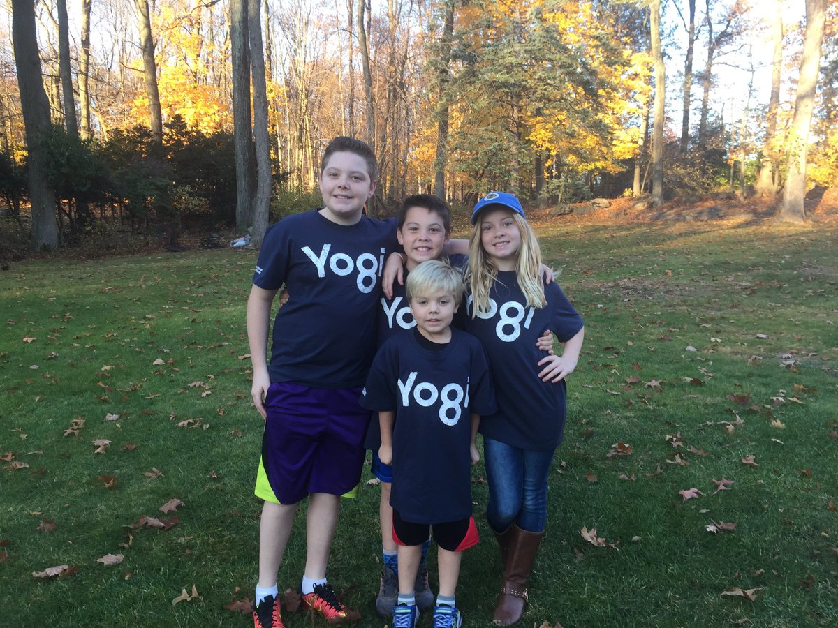 YogiBerraMuseum's tweet photo. Back in stock by popular demand - our #Yo8i kids shirt! These come in Youth small, medium and large. Just in time for the holidays! https://t.co/qCLmjqurTY https://t.co/mf65P5v3Qz