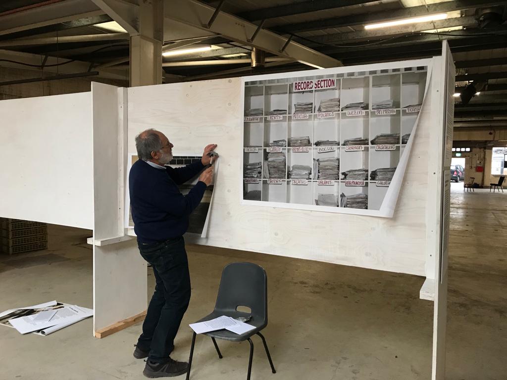 Solace_Research's tweet photo. The @Solace_Research  team has just set up the third (!) exhibition in 2019! Come and join us @StokingCurios 22/11 and  23/11. Spot the newest #WeAreSOLACE team members helping to set up: Andreas Dikomitis and Martine Vandevelde, f PI @LDikomitis parents! #gcrf #globalhealth https://t.co/PvQI7M8rzs