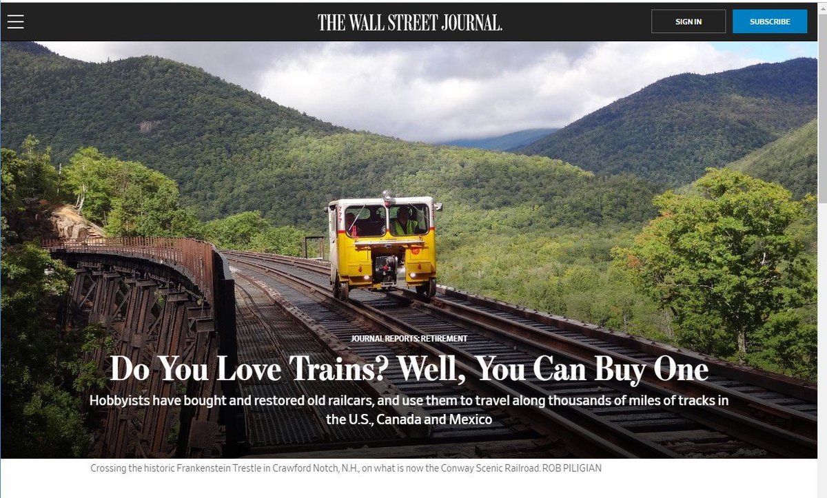 We were featured in this recent story in the Wall Street Journal!  on.wsj.com/2KFoPzo  #whitemts #MWValleyNH