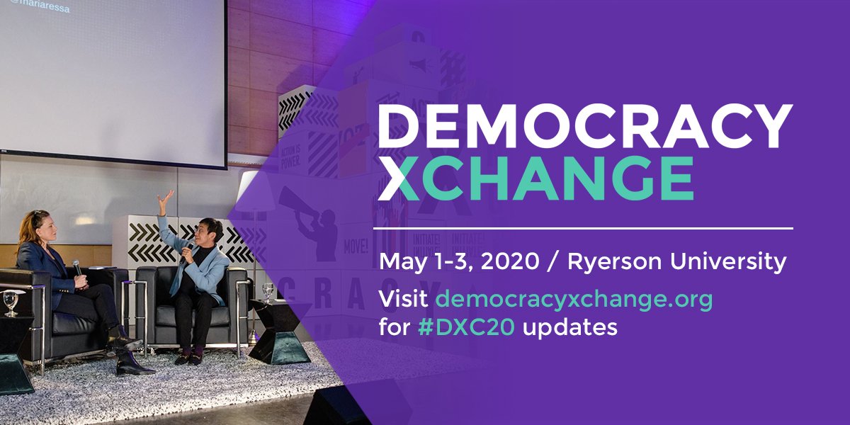 dxcsummit's tweet image. Save the date! #DXC20 is May 1-3, 2020. Join us as we bring together initiatives, orgs and people from around the world, activating change from the ground up. democracyxchange.org @RULeadLab @DemocracyKit @SamaraCDA @torontolibrary @SFUDialogue #cdnpoli #democracy