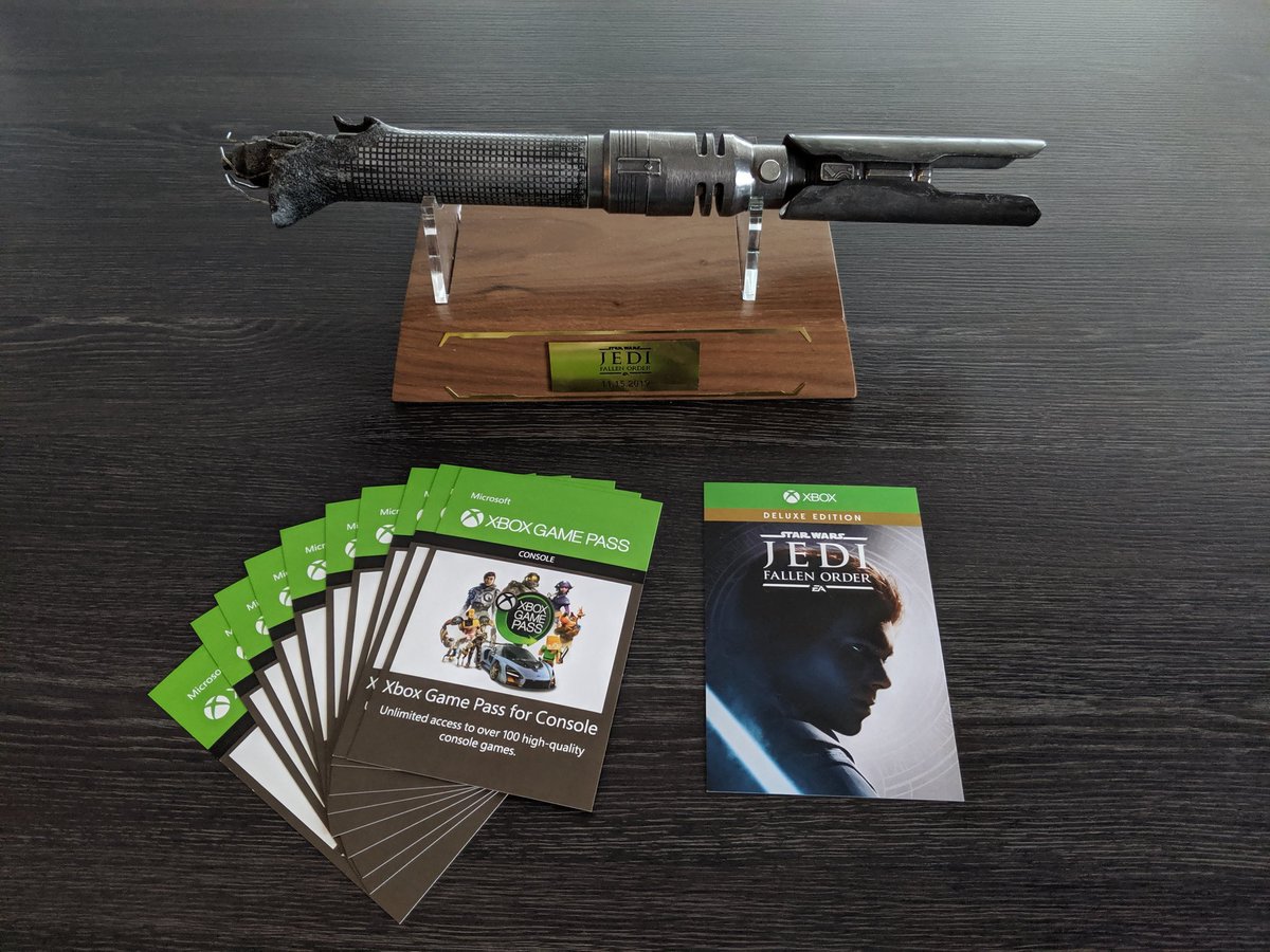 WERBUNG: Vielen Dank an EA für das coole Paket zu #JediFallenOrder! youtu.be/pObvtVRm-ts
Dazu habe ich noch 10x 1 Monat Xbox Game Pass (Xbox) &amp; eine Deluxe Edition des Spiels (Xbox) zum Verlosen. Einfach bis 24.11. diesen Tweet liken zum Teilnehmen! studio71.com/de/tnb/