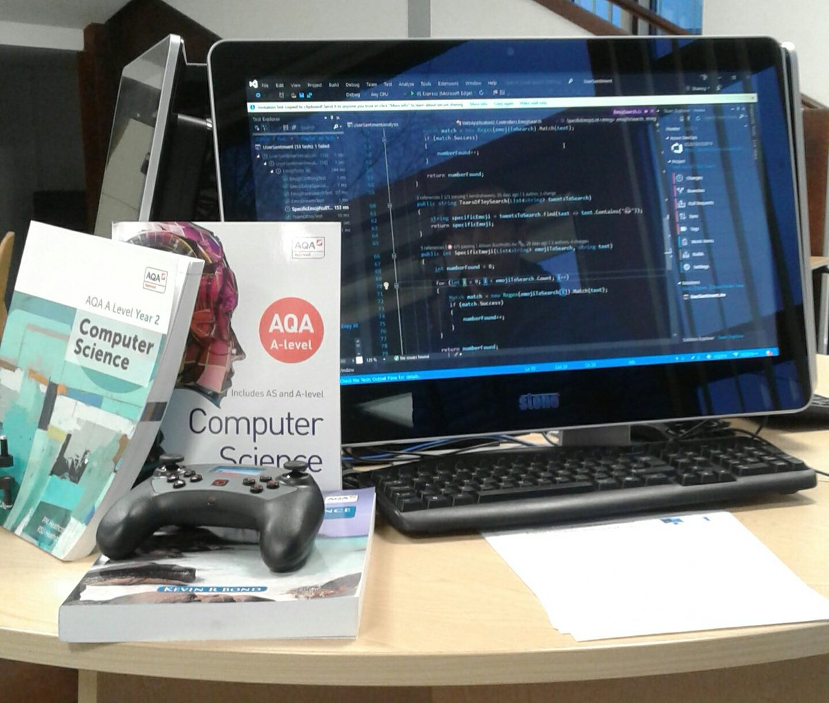 The Computing Department are booted and ready to talk to all you budding coders out there. Just one of the many A Level subjects available here at UVHS 6th Form. Open Evening from 6:30 tonight! #01010101010101100100100001010011 #6thform #openevening #computing