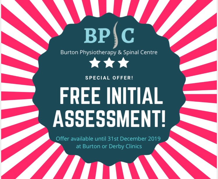 burtonphysio's tweet photo. Who do you know that is suffering? Tell them about our offer to kick start their recovery #physio #burtonphysio #derbyphysio https://t.co/pVC6MHVqgk