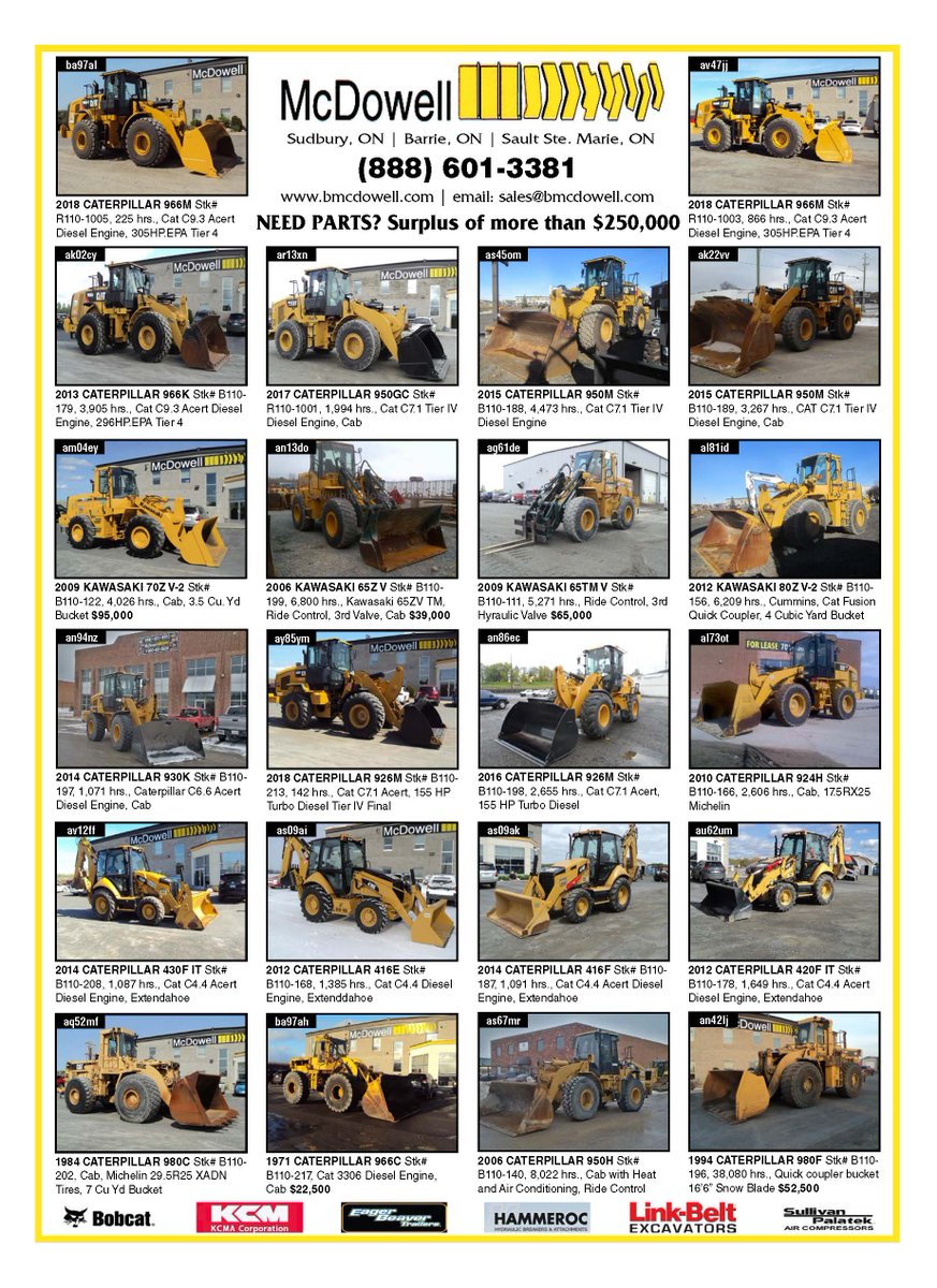 B Mcdowell Equipment Pa Twitter It S The First Annual Black Friday Blowout Loader Sale Bmcdowellequip They Won T Last Long Gooddeal Heavyequipment Loader Backhoe Construction Sudbury Barrie Saultstemarie Toronto Muskoka Frenchriver