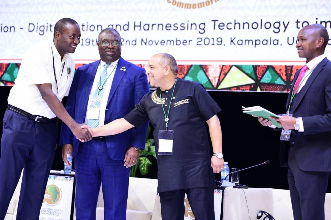URAuganda's tweet photo. ~ This conference also launched the first edition of the VAT technical assistance guidelines for the construction industry, which is accessible on the ATAF website and the device shared at the start of the conference.~ 

@URA_CG 
#ICTA2019 
#10YearsOfATAF https://t.co/8uOGsyw3Sj
