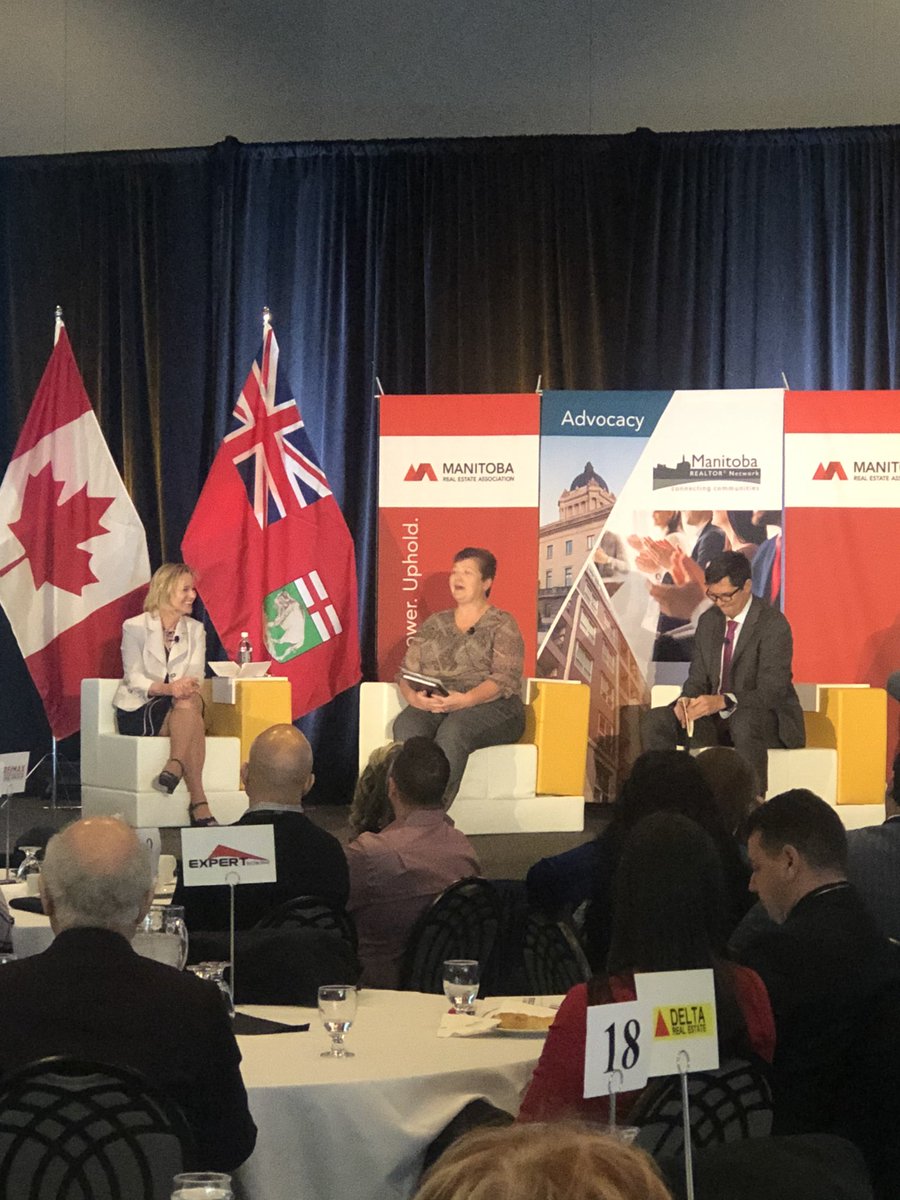 AreaBrandon's tweet photo. @CityBrandon ‘s own @SandyTrudel speaking at the Manitoba Realtor Network Symposium, on Perspectives on the Manitoba Economy. #bdnmb #realtorweek #rw2019 https://t.co/qu4uk72L7K