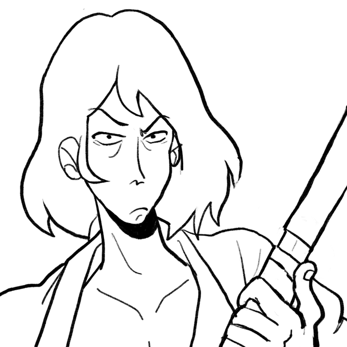 goemon sketches #LupinTheThird 
