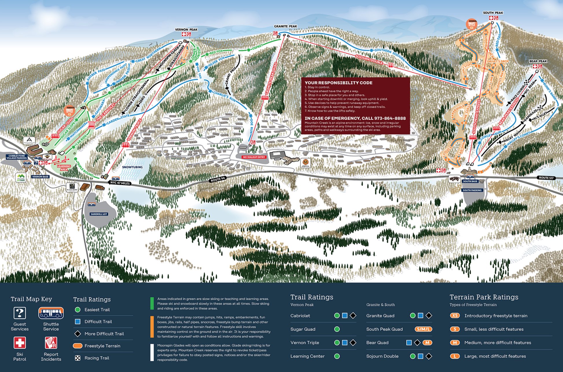 Mountain Creek Map Ski Mountain Creek On Twitter: "Introducing… Our New 2019/20 Trail Map. What's  That You See On Vernon Peak? Moonspin Glade? Yes, We Are Pleased To Offer  Our Guests The Only Official Gladed Area