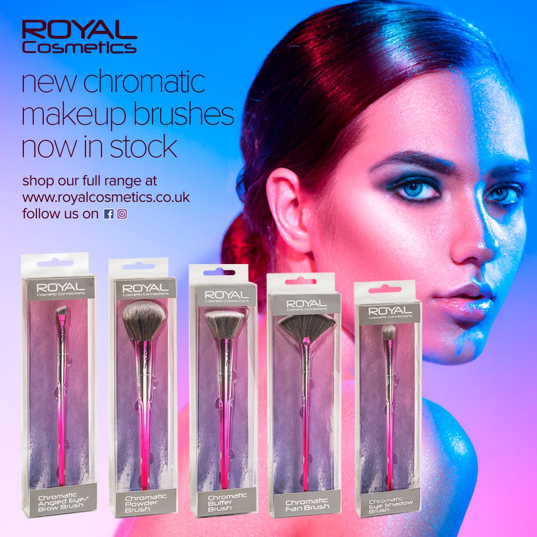 RoyalCosmetics's tweet photo. You can now find our NEW Chromatic Makeup Brushes at https://t.co/pw7OiqBD3N https://t.co/FHKJCFhCi3