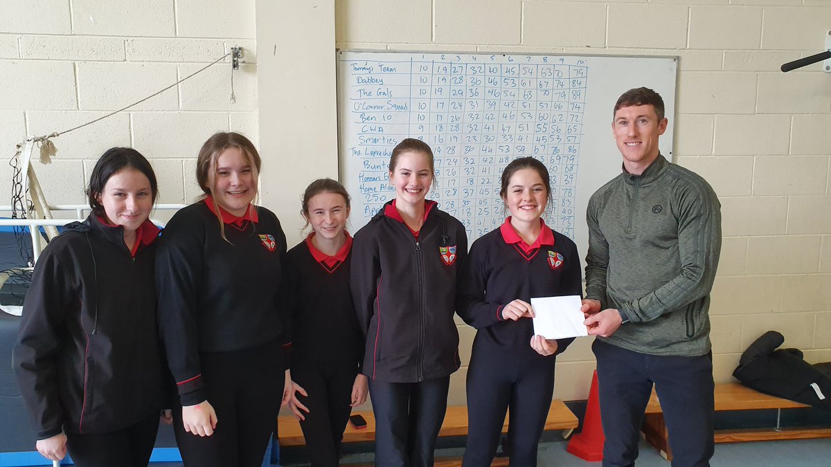 Mr Lyne and the winners of the Spelling Bee organised for #literacyweek Congrats to The Gals! Well done