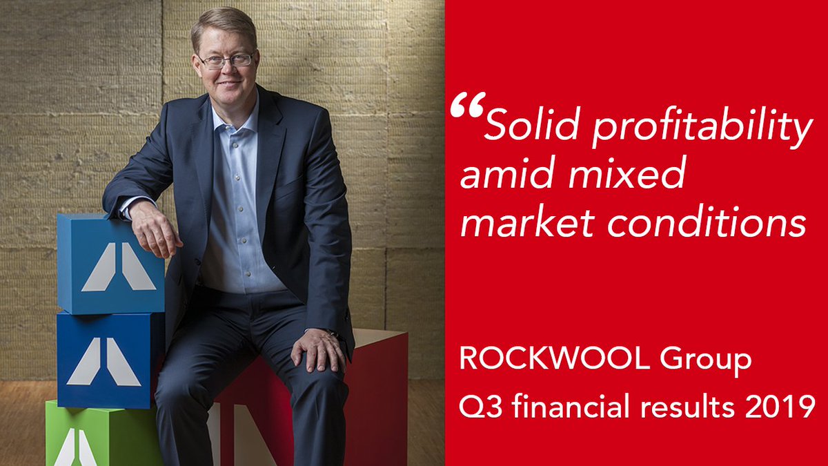 ROCKWOOLGroup's tweet photo. “As expected, we experienced mixed market conditions in Q3 but #ROCKWOOL insulation performed well in important markets and #Rockfon, #Rockpanel, #Grodan, #Lapinus delivered solid results in all markets” – CEO Jens Birgersson on #Q3results
https://t.co/opFLK5Qq7J
#dkbiz https://t.co/QJgYGT6bqb
