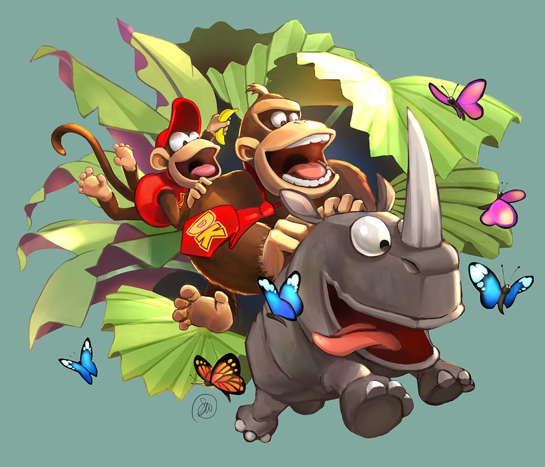 It's 25 years since we released Donkey Kong Country. I felt compelled to draw something for the occasion! #WorldDonkeyKongDay