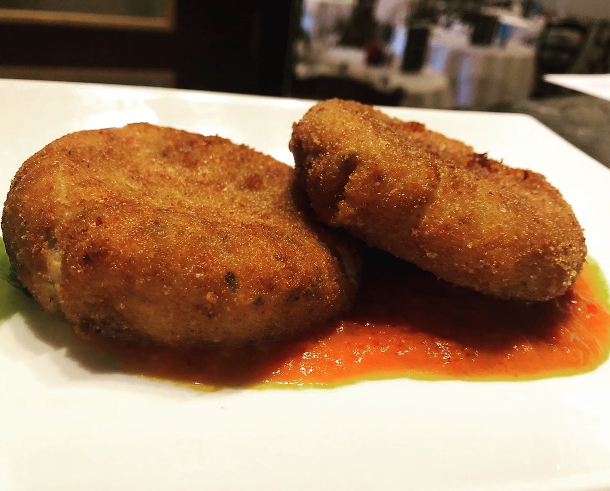 #Fish cake with spicy Tomato Sauce! Our today’s special Starter ! 😋#foodlovers #italianfoodblogger #tameside #Ashton-under-Lyne #manchester 🇮🇹