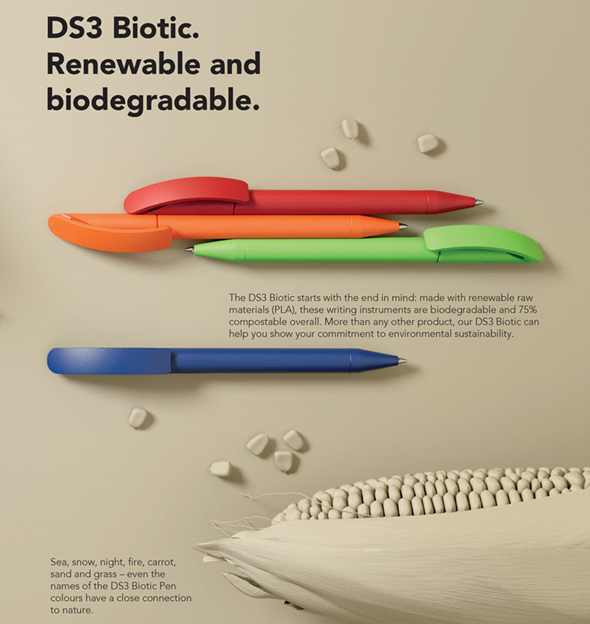 We are a preferred UK Prodir partner, and are pleased to announce the launch of the new biodegradable pen! 

#promotionalproducts #corporategifts #corporategifting #clientgifts #promotionalgifts #branding #marketing #print #customgifts #marketing #promotion #promotionalitems