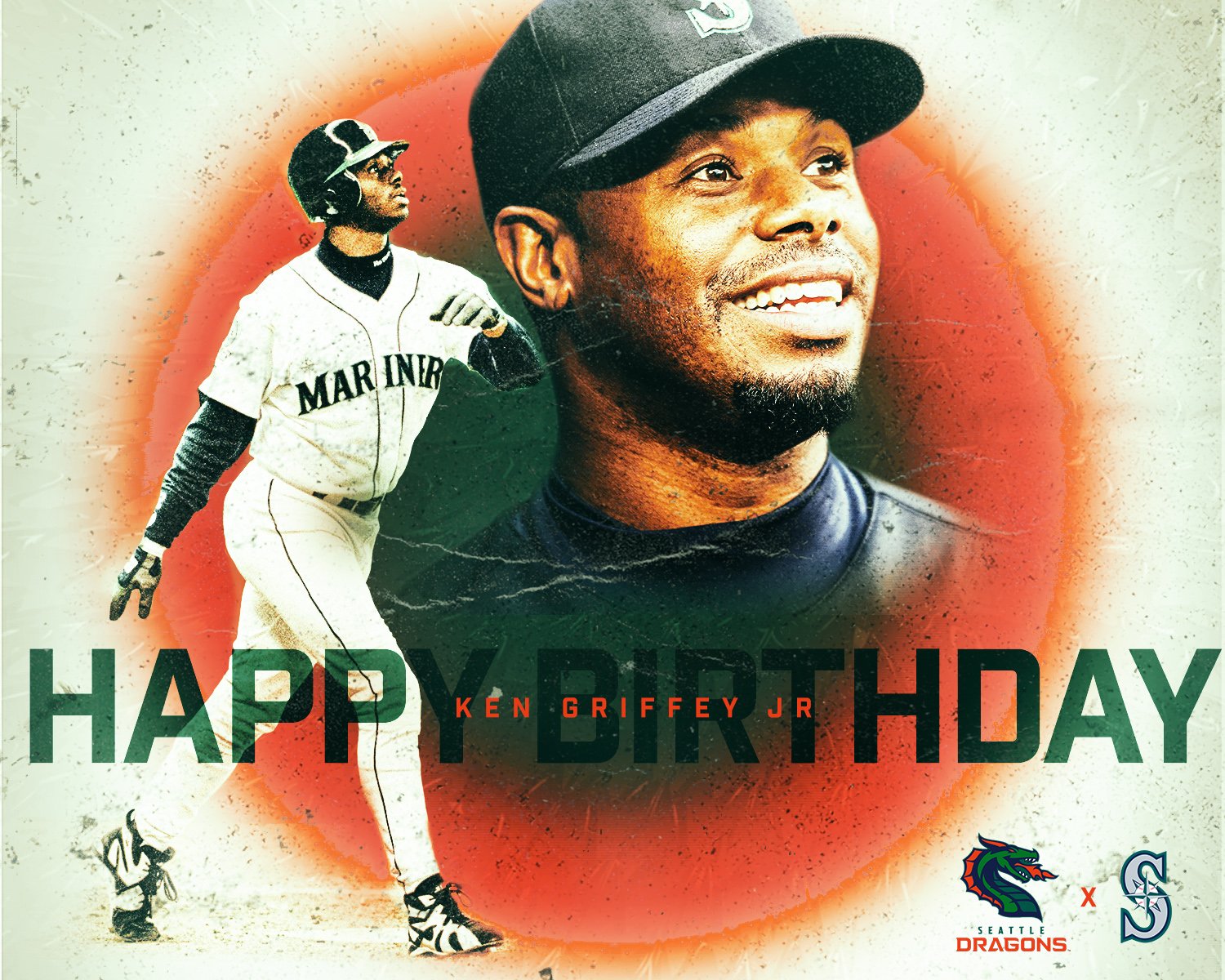 A Seattle LEGEND turns 5  0  today!  Happy birthday Ken Griffey Jr. 