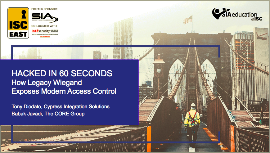 CypressSolution's tweet photo. Starting in 15 minutes at #ISCEast Theater 1: Essential
session on hacking of physical entries due to the Wiegand vulnerability. Don't miss out!
https://t.co/mjCBVZcimS
#OSDP @SIAonline @SecSol_GA
@TCGsec #AccessControl #OpenSupervisedDeviceProtocol https://t.co/gohIAyko6X