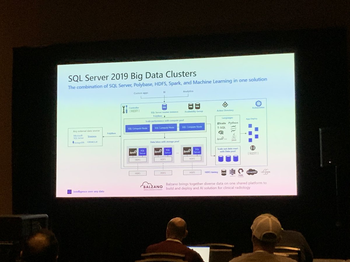 BrentO's tweet image. The idea of SQL Server 2019 Big Data Clusters is that all of this stuff can be deployed quickly without you having to know the intricacies of how they all work together - or how to get high availability for them. #SQLintersection