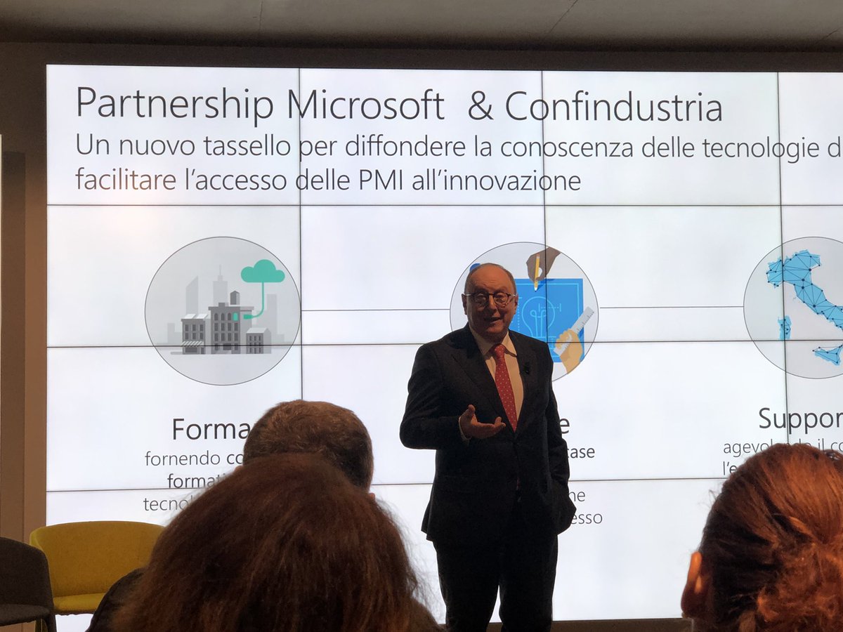 All’evento <a href="/microsoftitalia/">Microsoft Italia</a> “Ambizione Italia per le PMI – In viaggio lungo lo stivale” Cesare Avenia <a href="/Confindustria/">Confindustria</a> Digitale parla del nuovo accordo con Microsoft per formazione e accelerazione #digitale Pmi italiane <a href="/AI_NBMedia/">Automazione</a>