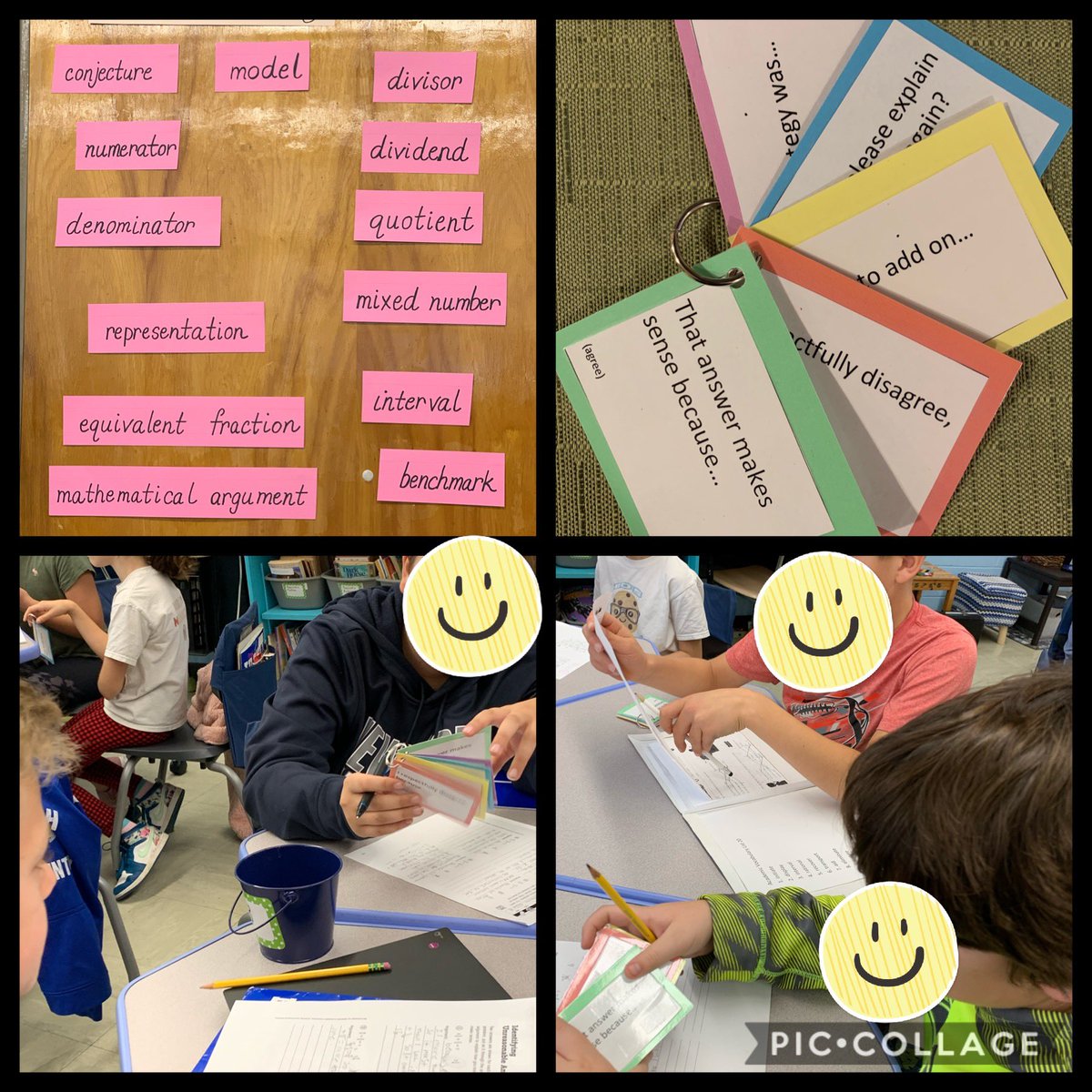 A focus on math vocabulary and the use of sentence stems have lifted the level of expression of mathematical thinking.