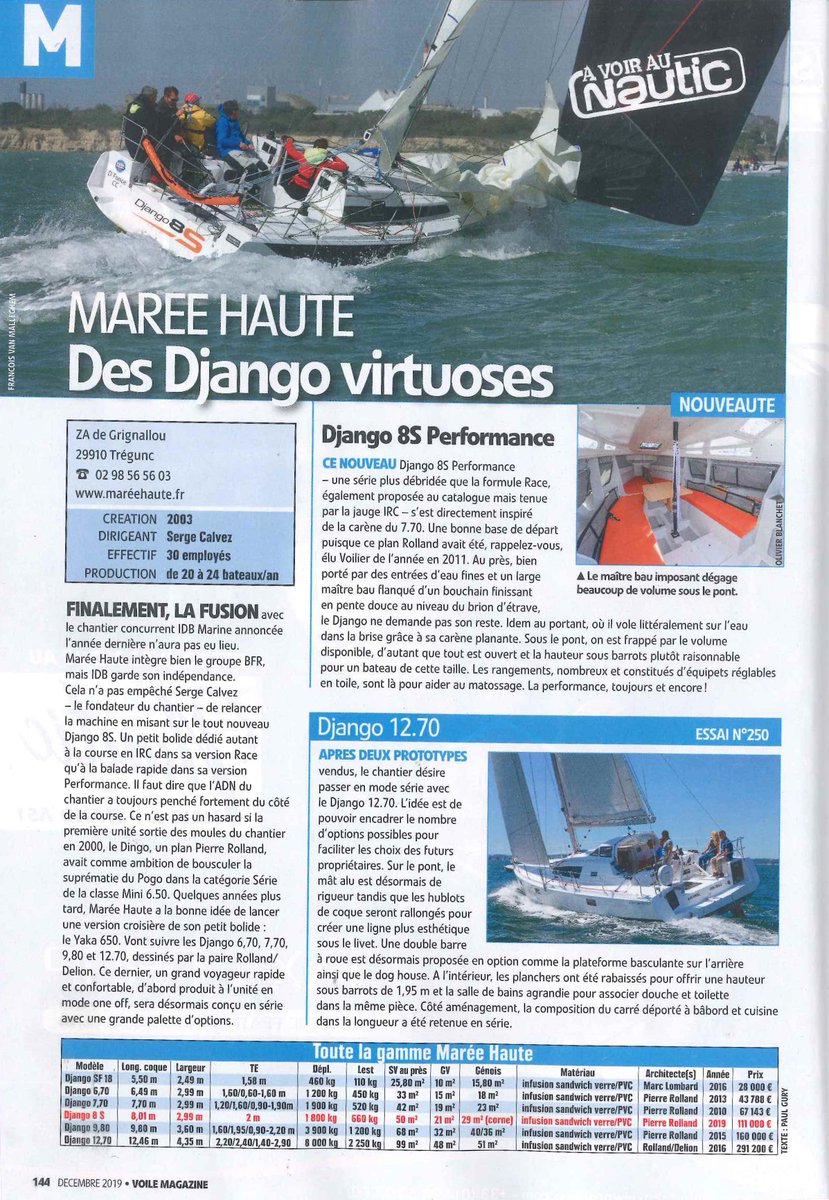 \\\ Des Django virtuoses /// Merci à <a href="/VoileMagazine/">Voile Magazine</a> pour ce bel article !  #django #mareehaute