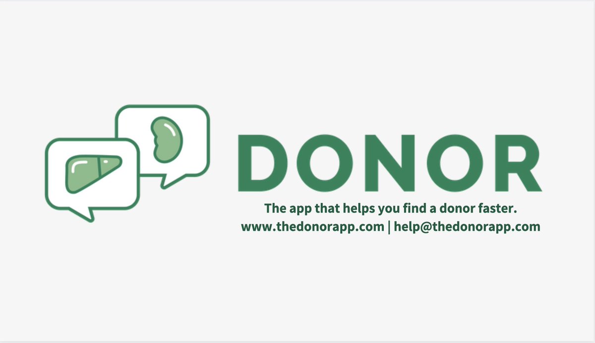 The Donor App (@thedonorapp) on Twitter photo Meet #TheDonorApp. Created at <a href="/HopkinsMedicine/">Johns Hopkins Medicine</a>, We work with people on the kidney or liver waiting list to help share their story. Follow us and stay tuned for more to come! Meet #TheDonorApp. Created at <a href="/HopkinsMedicine/">Johns Hopkins Medicine</a>, We work with people on the kidney or liver waiting list to help share their story. Follow us and stay tuned for more to come!
