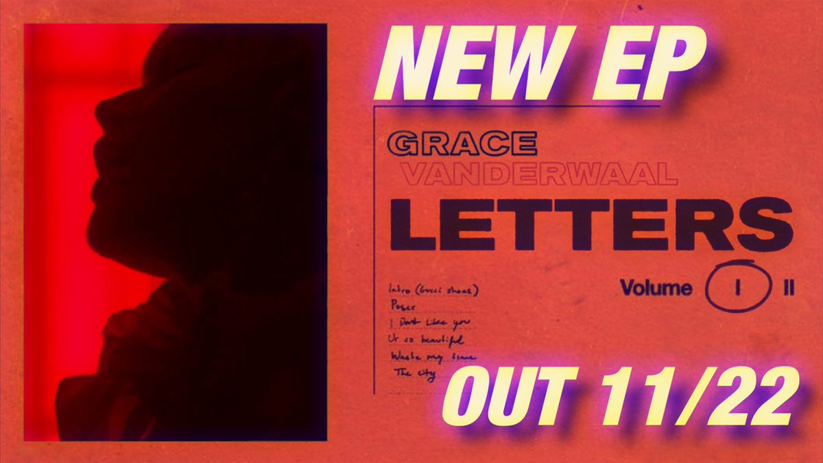 GraceVWGermany's tweet photo. ⭐️NEW EP ⭐️NEW EP ⭐️NEW EP ⭐️NEW EP ⭐️NEW EP
📀 @GraceVanderWaal 💌 LETTERS 💌 Volume 1 📀
▶️ OUT IN 6 HOURS HERE IN GERMANY ◀️
#GraceVanderWaal #Letters
#YouTube #Vevo #SycoMusic #SonyMusic #iHeartRadio #Billboard #RadioDisney #MTV #Spotify #AmazonMusic #AppleMusic https://t.co/vemx71Beq1