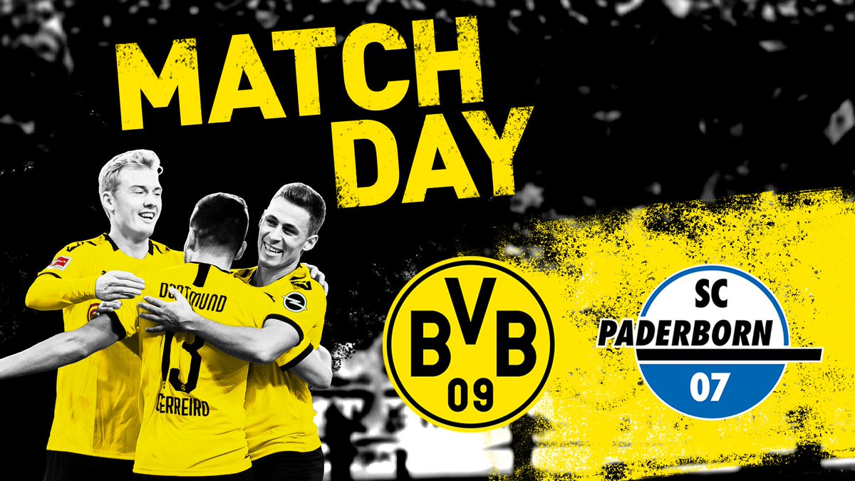 Borussia Dortmund (@bvb) on Twitter photo 💛 SPIELTACH! 🖤
🆚 @SCPaderborn07
🕘 20.30 Uhr MEZ
📍 <a href="/SIGNALIDUNAPARK/">SIGNAL IDUNA PARK</a>
🏆 <a href="/Bundesliga_DE/">BUNDESLIGA</a>
📺 <a href="/DAZN_DE/">DAZN DE</a>
📱 #BVBSCP 💛 SPIELTACH! 🖤
🆚 @SCPaderborn07
🕘 20.30 Uhr MEZ
📍 <a href="/SIGNALIDUNAPARK/">SIGNAL IDUNA PARK</a>
🏆 <a href="/Bundesliga_DE/">BUNDESLIGA</a>
📺 <a href="/DAZN_DE/">DAZN DE</a>
📱 #BVBSCP