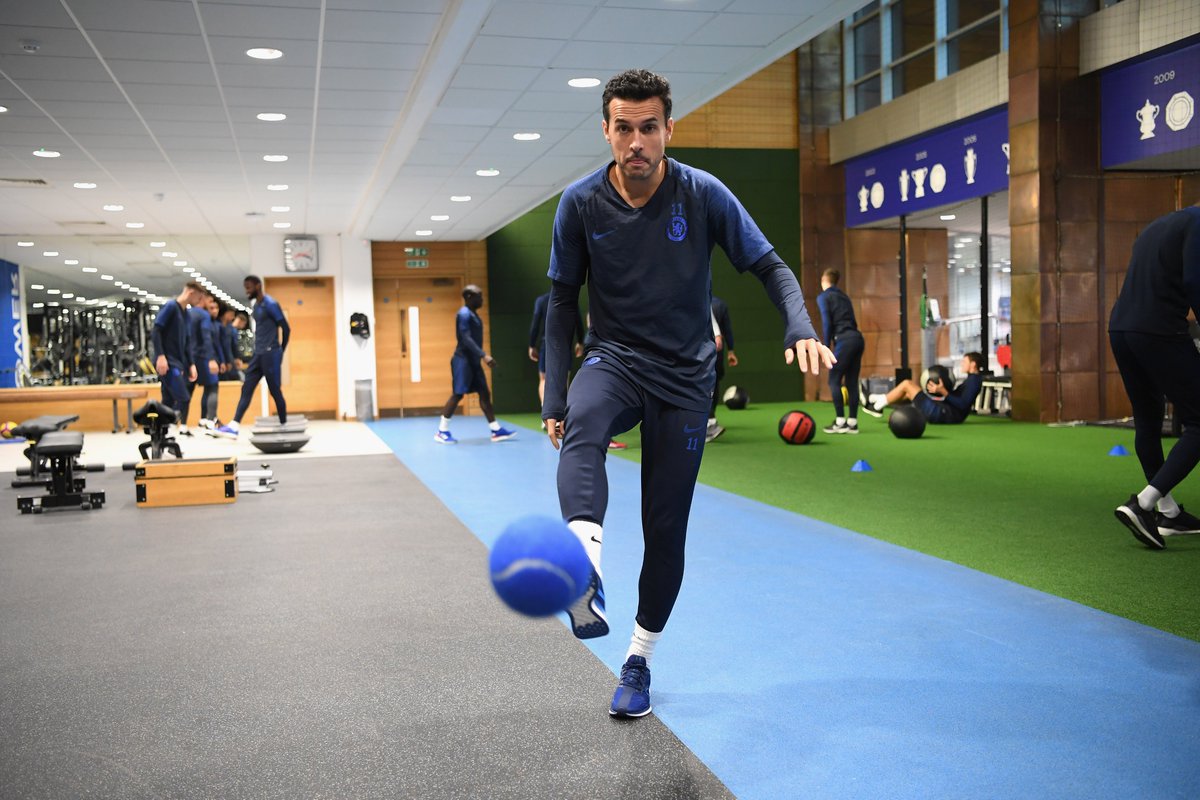 ChelseaFC's tweet photo. Some gym work to kick things off. 🎾 https://t.co/gDoBpSS35a