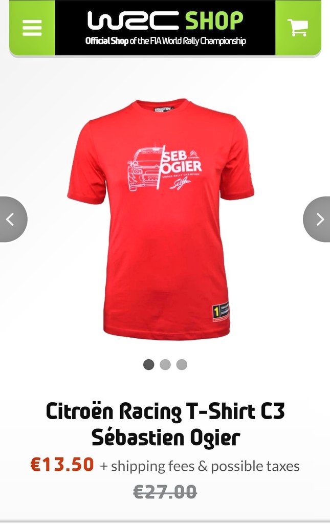 FerVelilla's tweet photo. Camiseta en oferta, para comprarla y que te la firme el Soso y la mujer el año que viene https://t.co/oQ4rmIRY7d #Shitroen #WRC https://t.co/YqkaeQtyP2