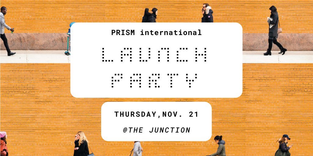 PrismLitMag's tweet photo. Tonight! Come hear from stellar local readers, drink some drinks, eat some food 🎉

https://t.co/5F7ov7CmN3 https://t.co/Edc65nRX0E